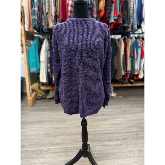 Vintage Huntington Ridge Purple and Silver Size Medium - Picture 1 of 5